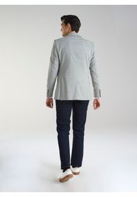 Pako Lorente - PAKO LORENTE – Szara marynarka męska z wełną. Okazja: na co dzień. Kolor: szary. Materiał: wełna. Wzór: gładki. Styl: klasyczny, casual #3
