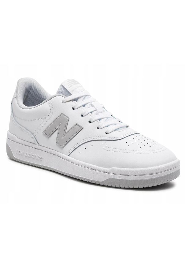New Balance - Buty na co dzień unisex NEW BALANCE BB80 wygląd skóry. Okazja: na co dzień. Kolor: biały. Materiał: skóra. Sport: turystyka piesza