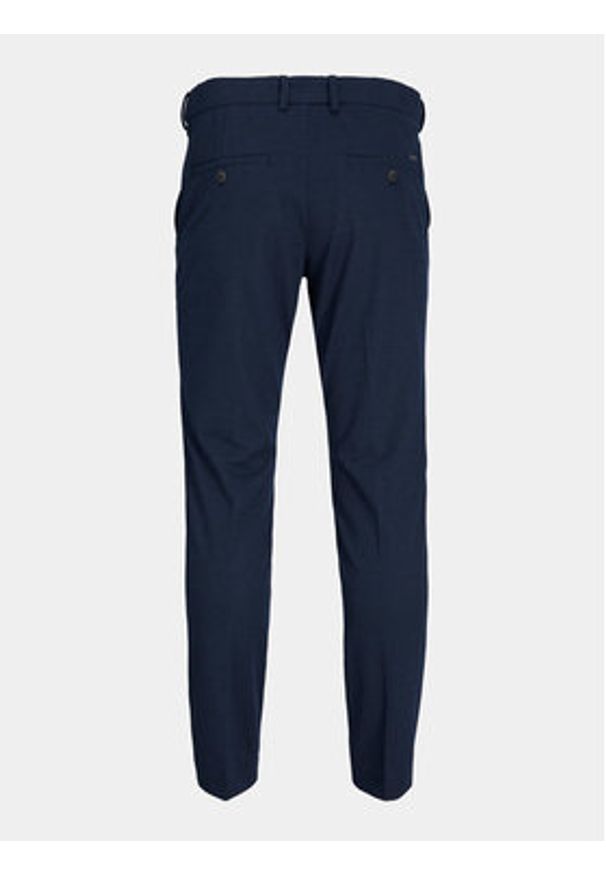 Jack & Jones - Jack&Jones Chinosy Marco 12237523 Granatowy Slim Fit. Kolor: niebieski. Materiał: syntetyk