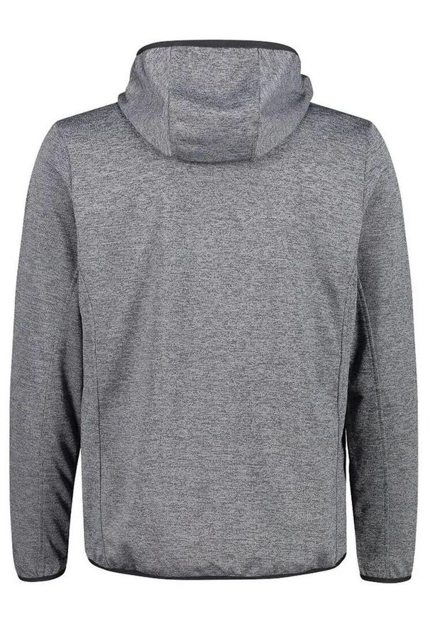 Kurtka przeciwdeszczowa CMP Hybrid Man Fix Hood. Kolor: szary. Materiał: polar