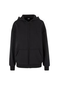 Damska bluza z kapturem zapinana na zamek Urban Classics Cozy. Typ kołnierza: kaptur. Kolor: czarny #1