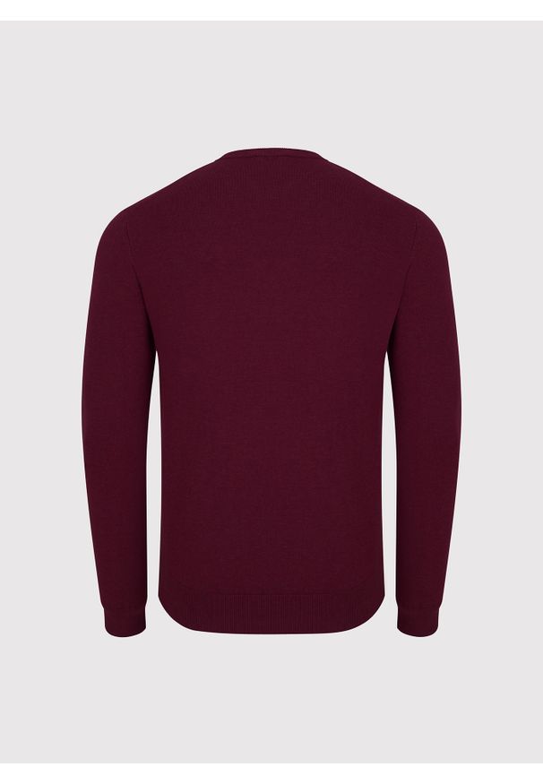 Pako Lorente - PAKO LORENTE - Bordowy sweter męski v-neck. Okazja: na co dzień. Kolor: zielony, czerwony, brązowy. Materiał: wiskoza, nylon. Sezon: jesień. Styl: casual