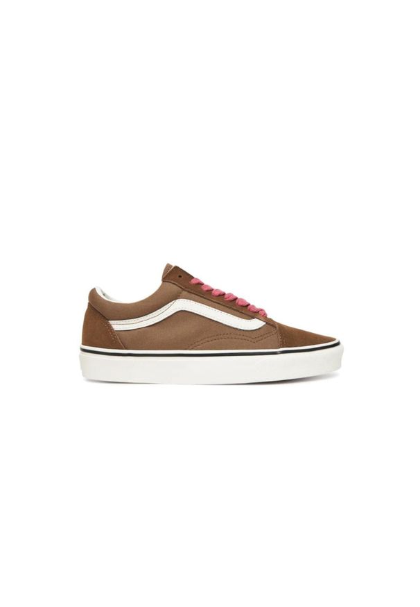 Vans - Buty VANS OLD SKOOL POP Brązowy. Kolor: brązowy. Materiał: tkanina, skóra. Model: Vans Old Skool. Sport: skateboard