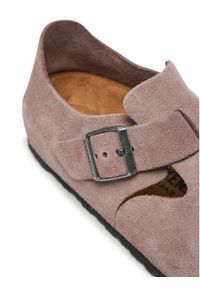 Birkenstock Klapki London 1028099 Fioletowy. Kolor: fioletowy. Materiał: zamsz, skóra #3
