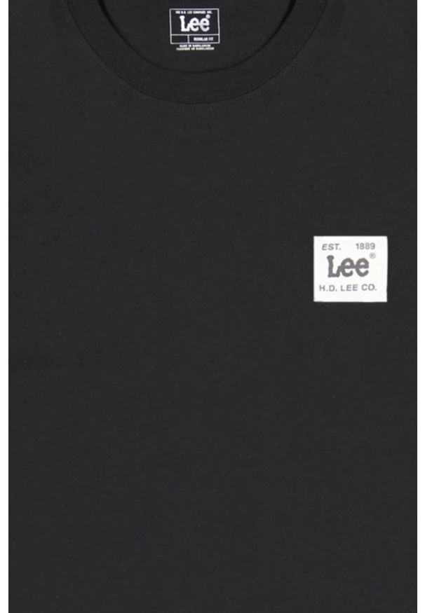 Lee - MĘSKA KOSZULKA LEE WOVEN LABEL TEE BLACK 112376536