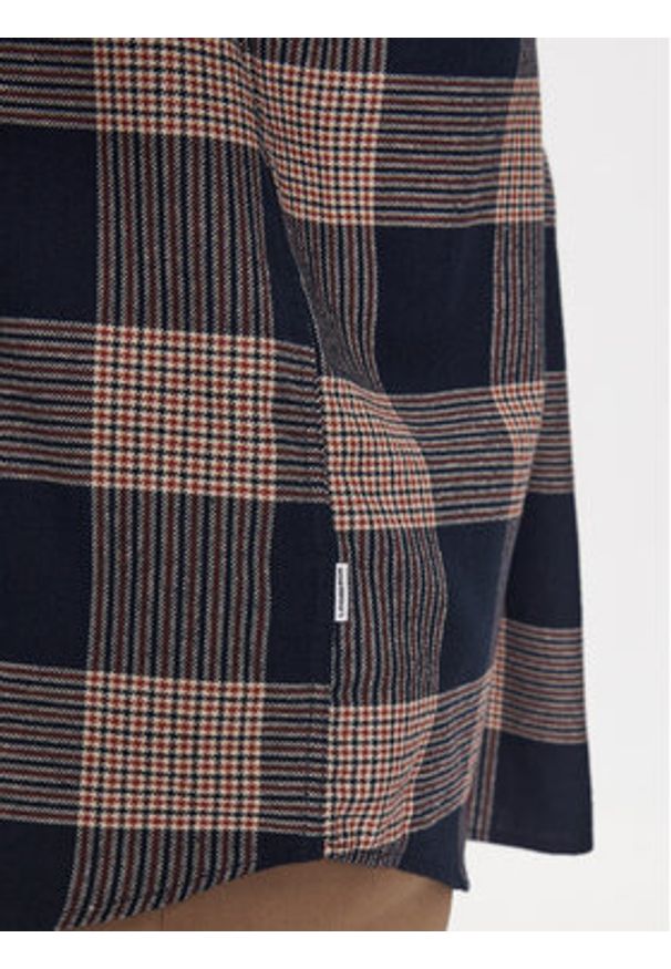 Lindbergh Koszula 30-203486 Granatowy Relaxed Fit. Kolor: niebieski. Materiał: bawełna