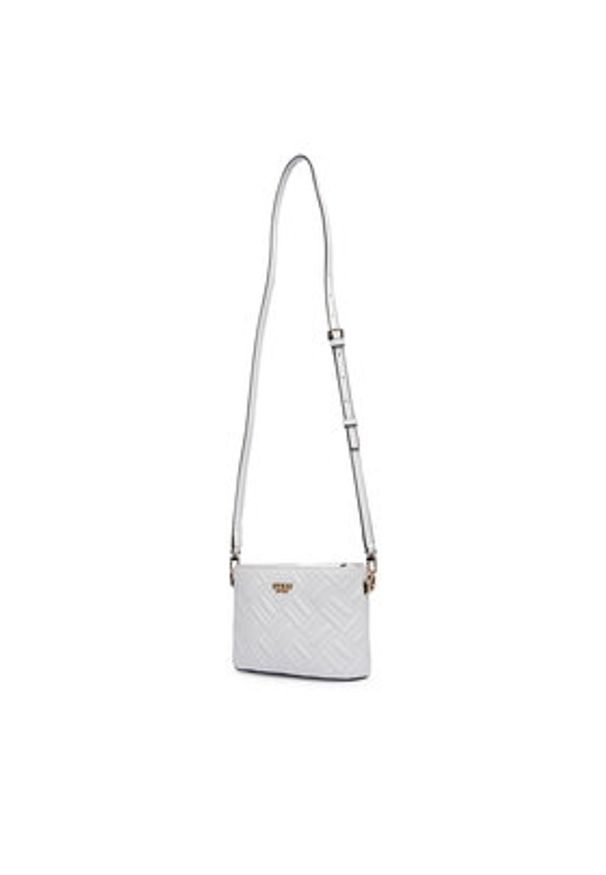 Guess Torebka Sally Mini HWQG99 21770 Biały. Kolor: biały. Materiał: skórzane