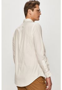 Polo Ralph Lauren - Koszula bawełniana. Typ kołnierza: polo. Kolor: biały. Materiał: bawełna. Długość rękawa: długi rękaw. Długość: długie #5