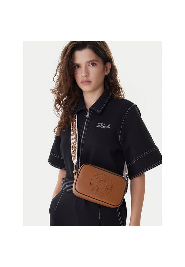 Karl Lagerfeld - Torebka KARL LAGERFELD. Kolor: brązowy