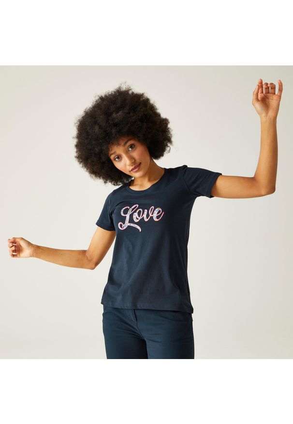 Regatta - Koszulka damska Filandra VIII. Kolor: niebieski. Sport: turystyka piesza