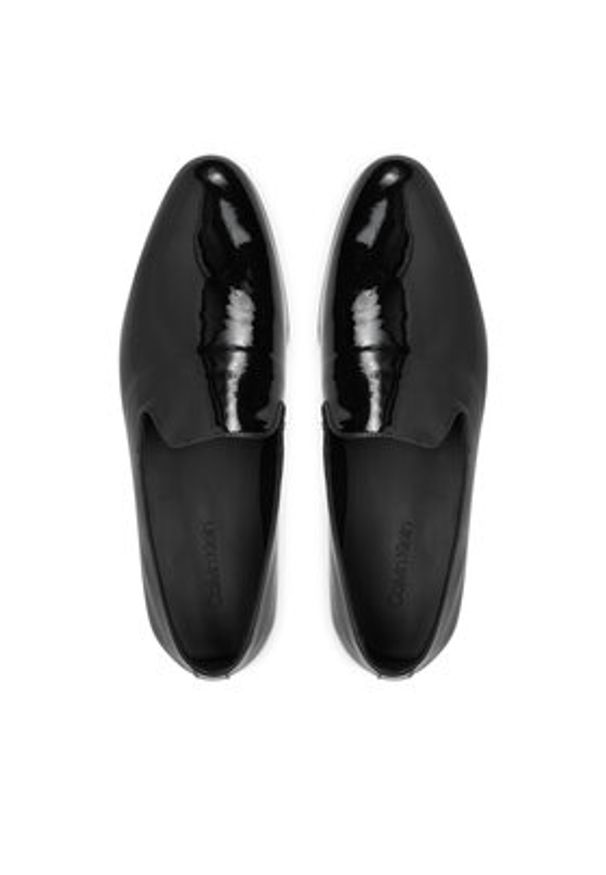 Calvin Klein Półbuty HM0HM01599 Czarny. Kolor: czarny. Materiał: lakier, skóra