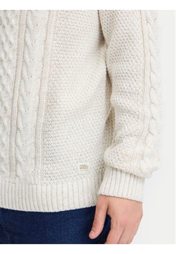 Blend Sweter 20717439 Écru Regular Fit. Materiał: syntetyk