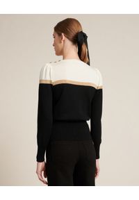 Luisa Spagnoli - LUISA SPAGNOLI - Sweter z zapięciem na ramieniu Miller. Kolor: czarny. Materiał: materiał. Długość: długie