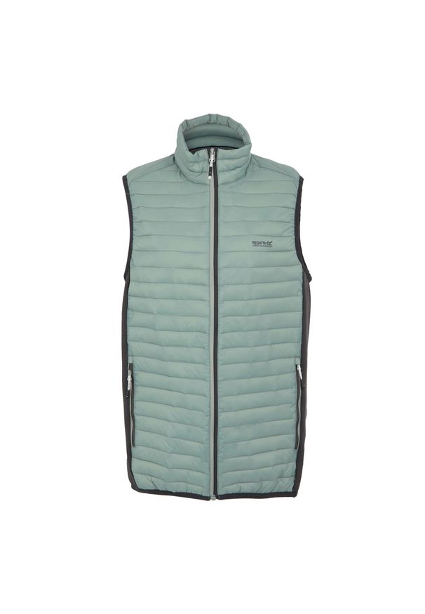 Regatta - Męska Kurtka Andreson Hybrid Padded Jacket. Kolor: fioletowy, szary, wielokolorowy. Materiał: puch. Sport: turystyka piesza