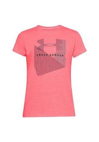 Koszulka damska Under Armour Sportstyle Mesh Logo Crew 1310488. Kolor: różowy. Materiał: mesh #1