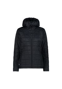 Damska kurtka z kapturem CMP Unlimitech. Typ kołnierza: kaptur. Kolor: szary, wielokolorowy, brązowy, czarny. Materiał: puch. Sport: turystyka piesza #1