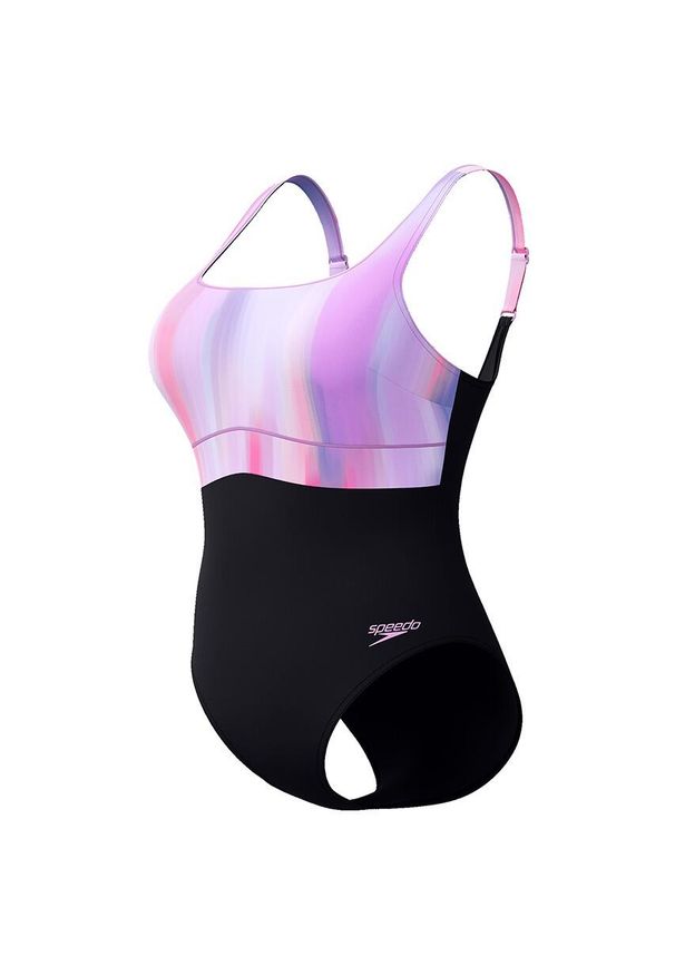 Damski kostium kąpielowy 1-częściowy Speedo Eco New Contour Eclipse Pr. Kolor: fioletowy, wielokolorowy