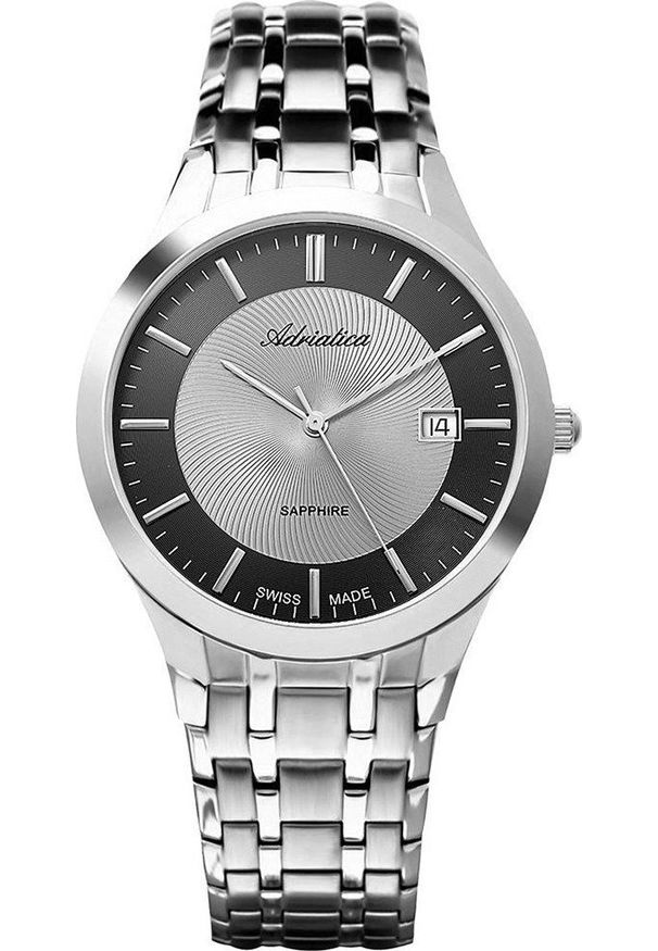 Zegarek Adriatica Zegarek męski Adriatica A1236.5117Q2 srebrny. Kolor: srebrny