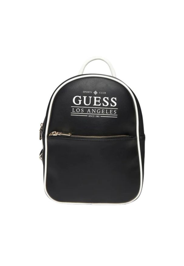 Guess - GUESS Czarny damski plecak Fancy Backpack. Kolor: czarny. Materiał: poliamid