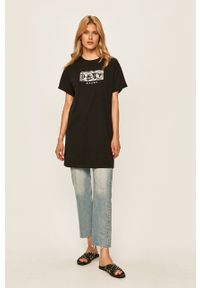 DKNY - Dkny - T-shirt. Okazja: na co dzień. Kolor: czarny. Materiał: bawełna, dzianina. Wzór: nadruk. Styl: sportowy, casual #3