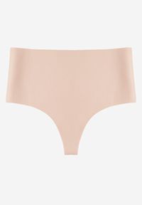 Born2be - Jasnoróżowe Majtki Bezszwowe z Wysokim Stanem Koliane. Stan: podwyższony. Kolor: różowy. Materiał: jeans