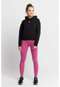 Tommy Jeans - TOMMY JEANS Czarna bluza damska z kapturem, Rozmiar XS. Typ kołnierza: kaptur. Kolor: czarny. Materiał: prążkowany. Wzór: aplikacja #3