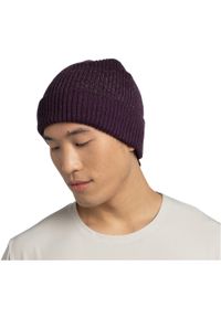 Buff - Czapka zimowa BUFF Knitted Beanie Kyre Lead we wzory. Kolor: czerwony, brązowy, wielokolorowy. Materiał: wełna. Sezon: zima. Styl: sportowy