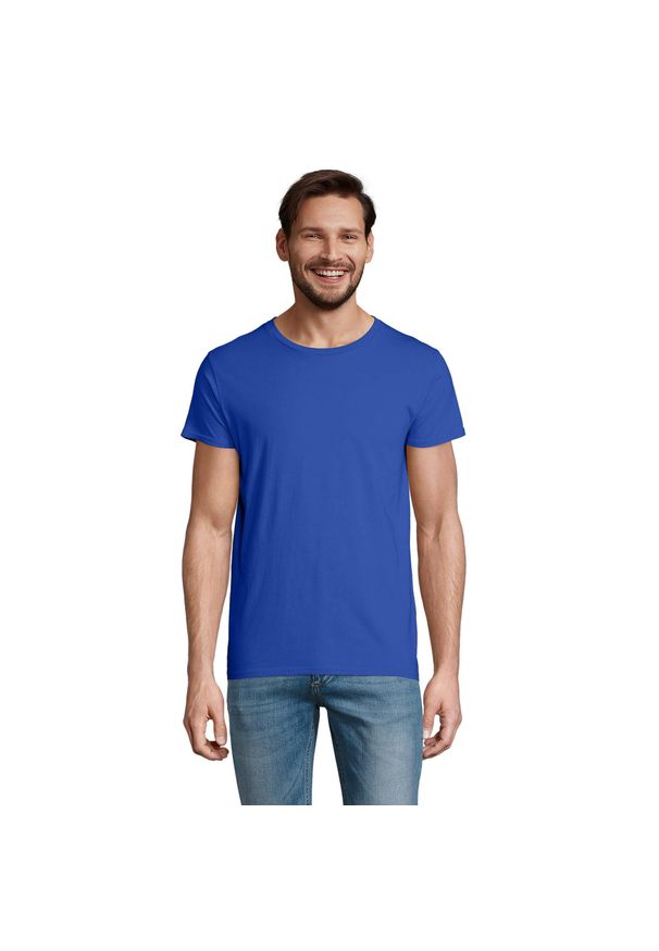 SOL'S - Koszulka Męska Crusader. Kolor: niebieski. Sport: turystyka piesza