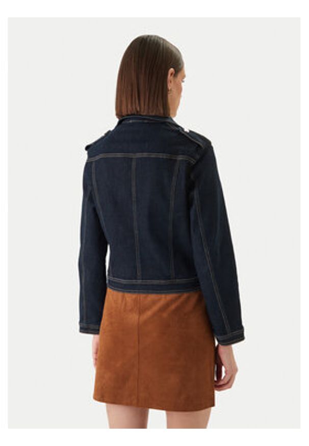 Morgan Kurtka jeansowa 261-VSOUBIA Granatowy Oversize. Kolor: niebieski. Materiał: syntetyk, bawełna