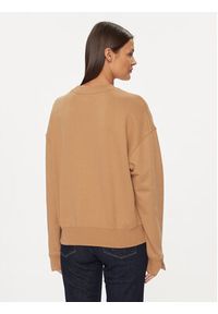 BOSS - Boss Bluza Econa 50508499 Beżowy Relaxed Fit. Kolor: beżowy. Materiał: bawełna #5