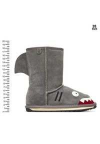 EMU Australia Śniegowce Little Creatures Shark K10589 Szary. Kolor: szary. Materiał: skóra #7