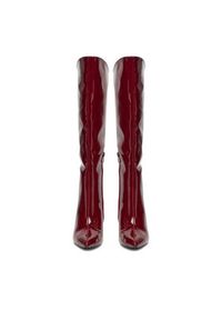 DeeZee Kozaki 197-6 Bordowy. Kolor: czerwony. Materiał: materiał, syntetyk #7