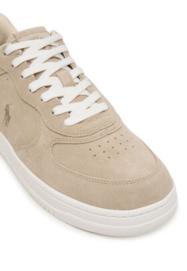 Polo Ralph Lauren Sneakersy 809973704001 Beżowy. Kolor: beżowy. Materiał: skóra, zamsz