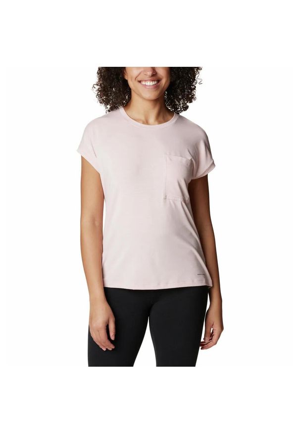 columbia - Koszulka Turystyczna Damska Columbia Boundless Trek Short Sleeve T-Shirt. Kolor: różowy