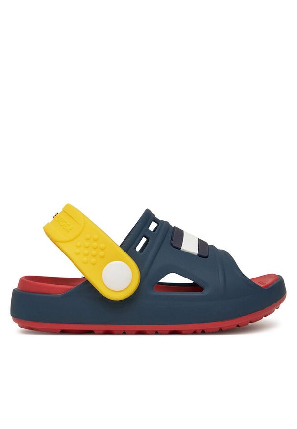 TOMMY HILFIGER - Sandały Tommy Hilfiger. Kolor: niebieski