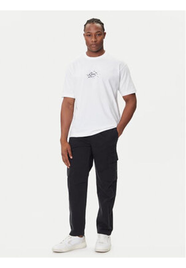 BOSS T-Shirt Te_Voyage 50546370 Biały Relaxed Fit. Kolor: biały. Materiał: bawełna
