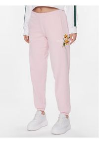 Guess Spodnie dresowe V4GB04 KC6V1 Różowy Regular Fit. Kolor: różowy. Materiał: bawełna #1