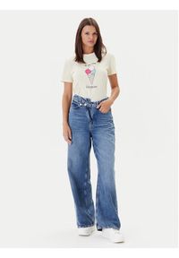 only - ONLY T-Shirt Fun Life 15349901 Żółty Regular Fit. Kolor: żółty. Materiał: bawełna #4