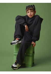 4f - 4F Spodnie dresowe chłopięce - szare 158/164 (12-14 lat). Okazja: na co dzień. Kolor: szary. Materiał: dresówka. Sezon: lato. Styl: casual, sportowy #1