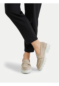 Badura Mokasyny AMANTEA-28180LM Beżowy. Kolor: beżowy. Materiał: skóra, zamsz #6