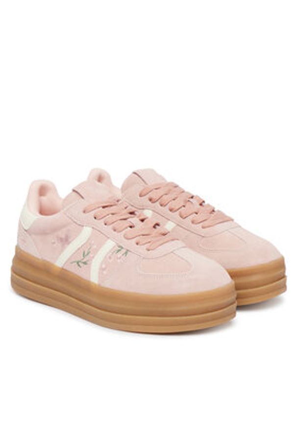 Aldo Sneakersy Elabrintar 14179207 Różowy. Kolor: różowy. Materiał: skóra, zamsz