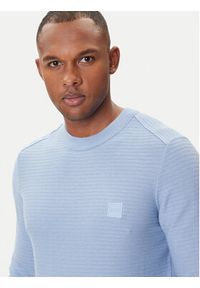 BOSS Sweter Anion_S 50527584 Granatowy Regular Fit. Kolor: niebieski. Materiał: bawełna #3