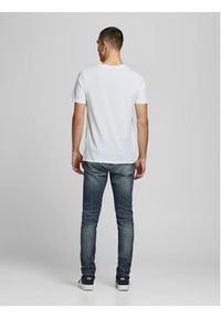 Jack & Jones - Jack&Jones T-Shirt Corp Logo 12137126 Biały Slim Fit. Kolor: biały. Materiał: bawełna