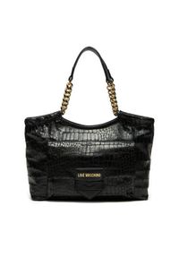 Love Moschino - LOVE MOSCHINO Torebka JC4286PP0LKF0000 Czarny. Kolor: czarny. Materiał: skórzane