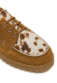 Replay - REPLAY Półbuty GWLA7.000.C0002L Brązowy. Kolor: brązowy. Materiał: skóra #2