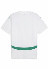 Puma - Męska koszulka domowa Senegal 2025 PUMA White Sport Green. Kolor: biały, zielony, wielokolorowy. Wzór: aplikacja