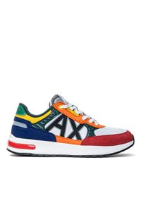 Sneakersy męskie kolorowe Armani Exchange XUX090 XV276 K670. Wzór: kolorowy