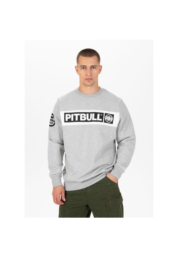 PITBULL - Bluza męska Pitbull Sherwood. Kolor: szary