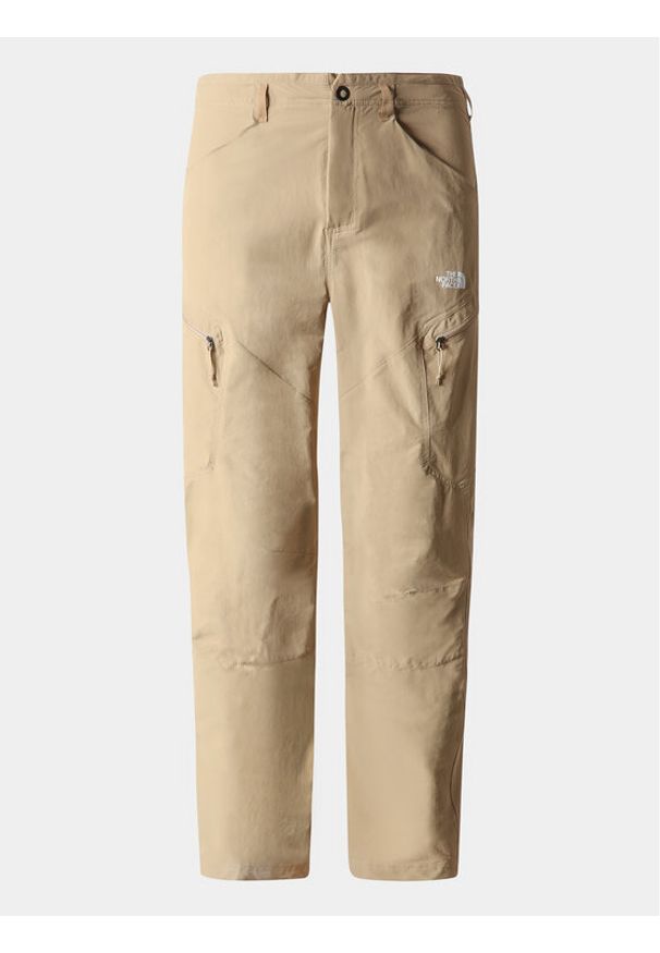 The North Face Spodnie outdoor Explo NF0A7Z96 Beżowy Regular Fit. Kolor: beżowy. Materiał: syntetyk. Sport: outdoor
