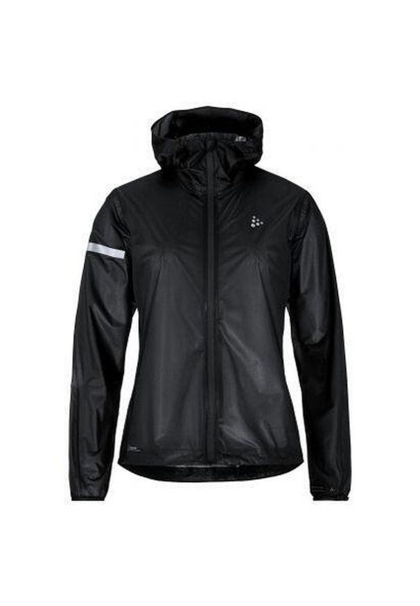 Lekka, wodoodporna kurtka damska z kapturem Craft Pro Hydro. Typ kołnierza: kaptur. Kolor: czarny. Materiał: softshell. Sport: outdoor